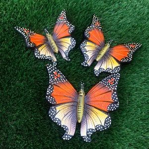 Set of 3 Butterflies (Wall decor)